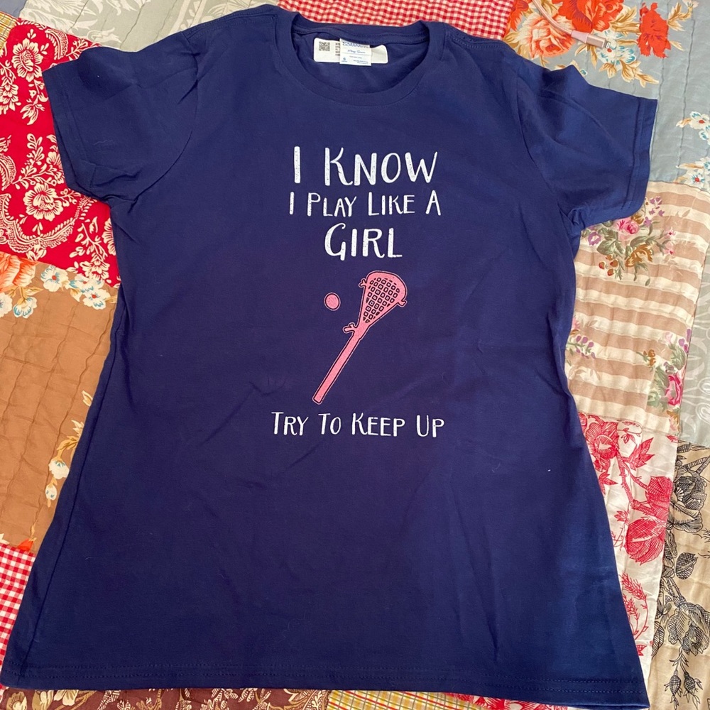 Super cute lacrosse t shirt!